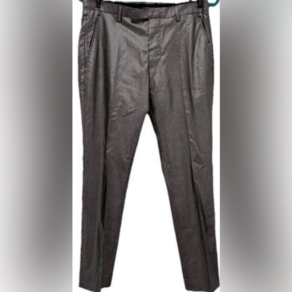 Twisted Tailor Lester Trousers Metallic Slim-Fit Dress Pants Indie Punk‎ W 30 S